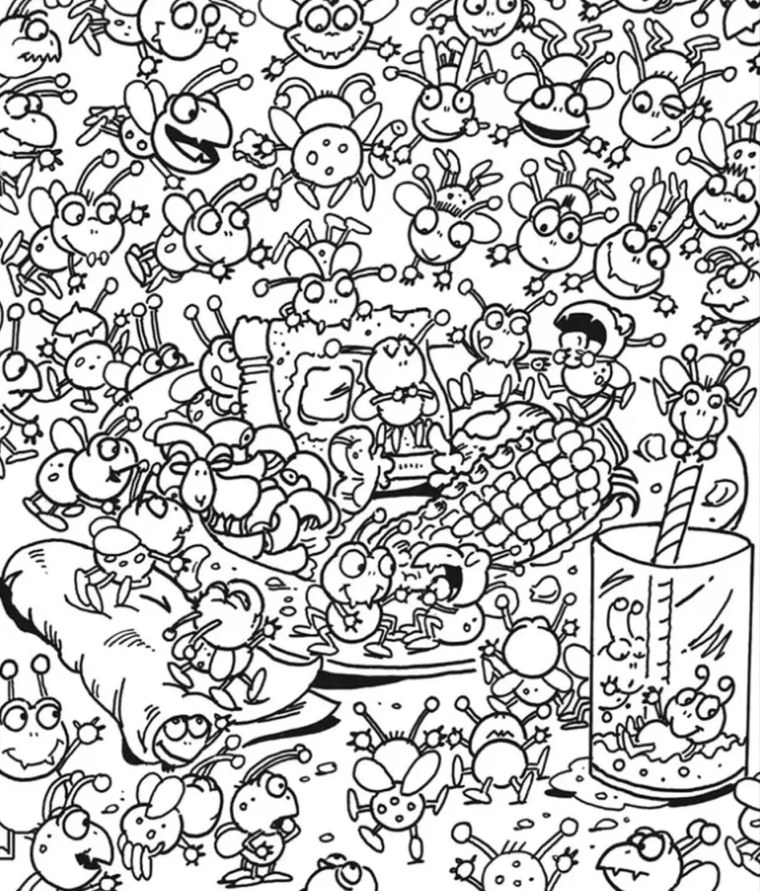 Раскраска искалка