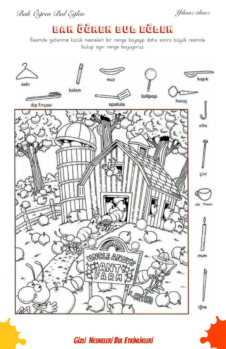 Найди предметы на картинке