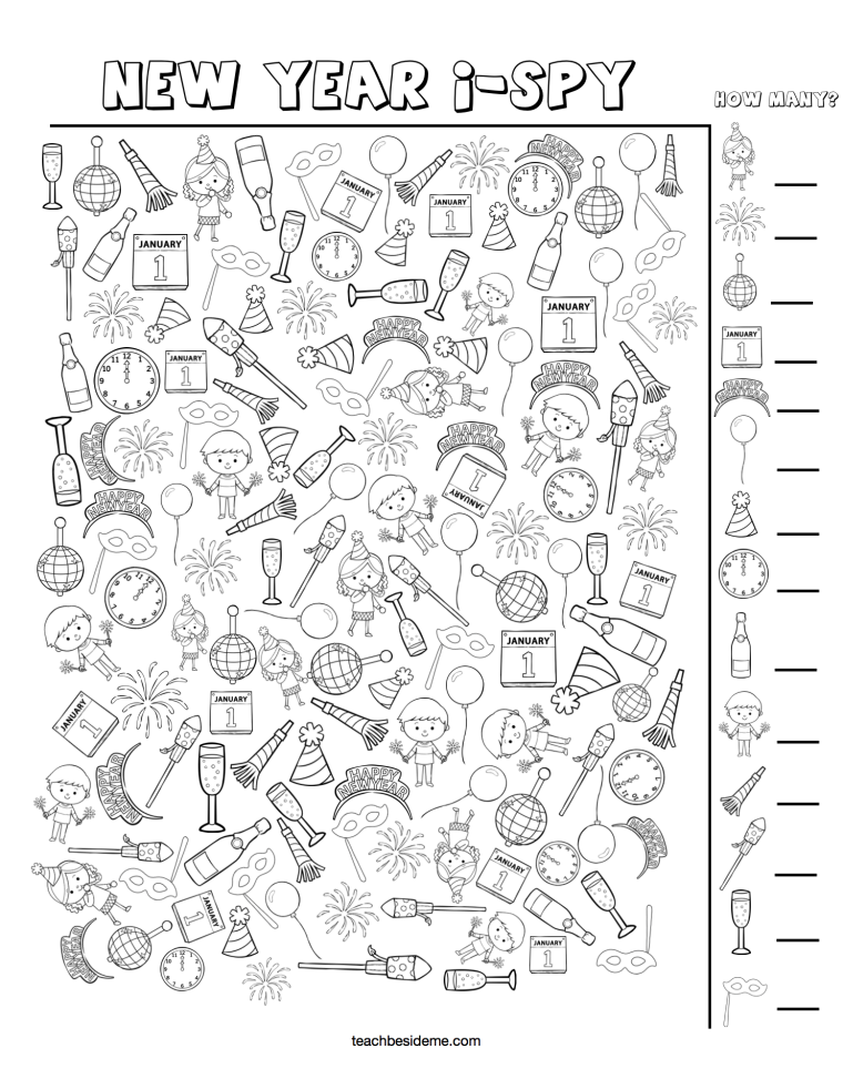 Найди и сосчитай предметы