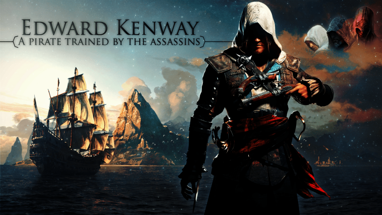 Assassin's Creed 4 Black Flag Постер