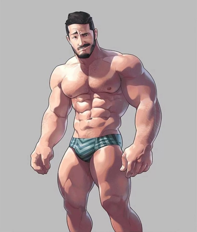 Мультяшные парни качки