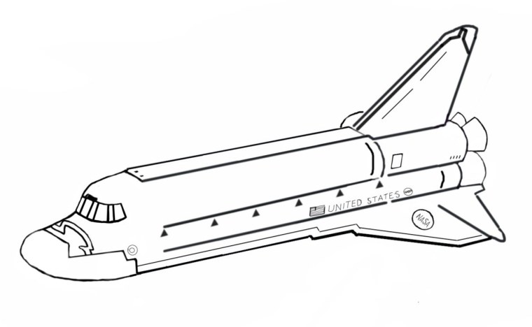 Раскраски для мальчиков шаттл