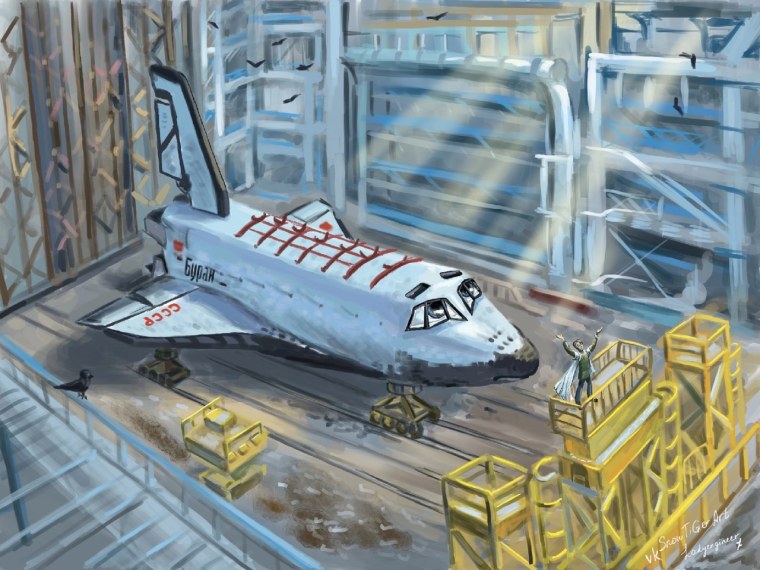 Байконур Буран арт