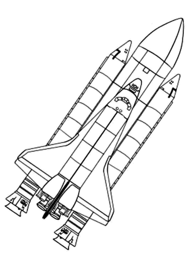 Космический шаттл на прозрачном фоне