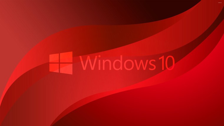 Красный рабочий стол Windows 10