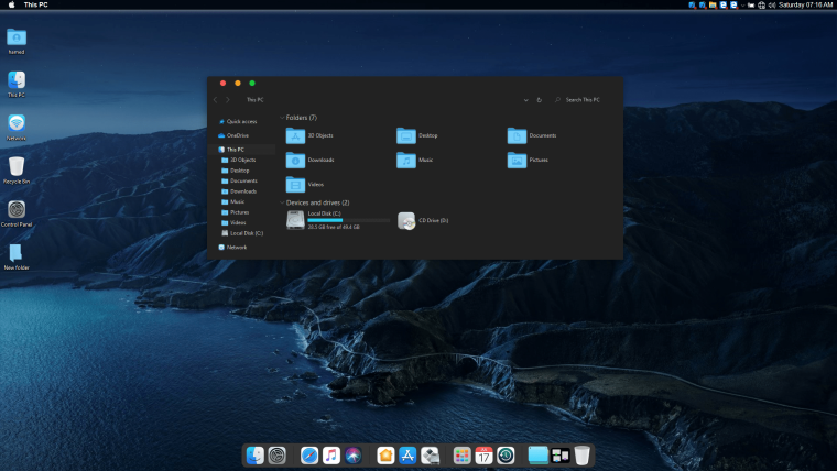 Mac os big sur screenshot