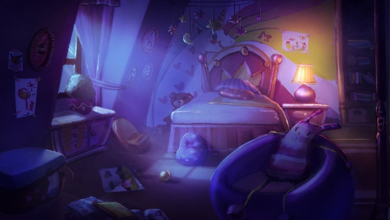 Кровать ночью