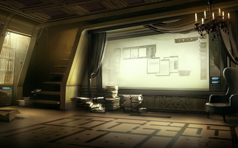 Deus ex Human Revolution концепт арт комната Адама