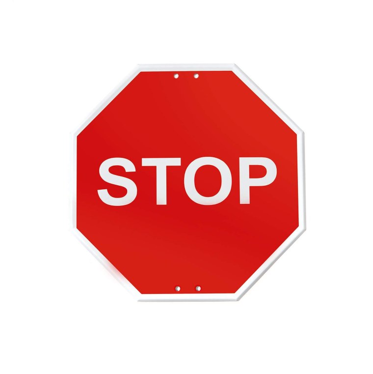 Знак стоп шаблон