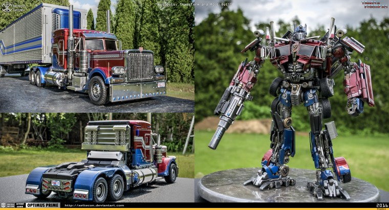 Оптимус Прайм сбоку