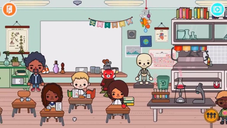 Тока бока персонажи на белом фоне