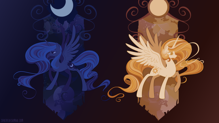 Принцесса Луна и принцесса Селестия