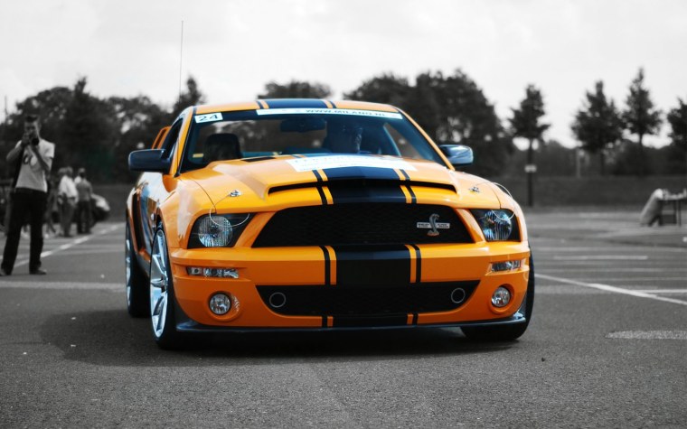 Ford Mustang Shelby gt500 оранжевый