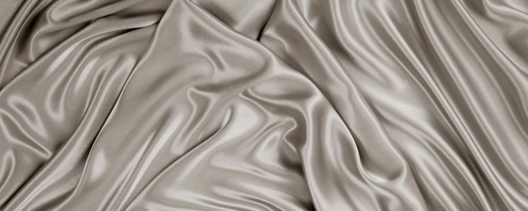 Серая шелковая ткань