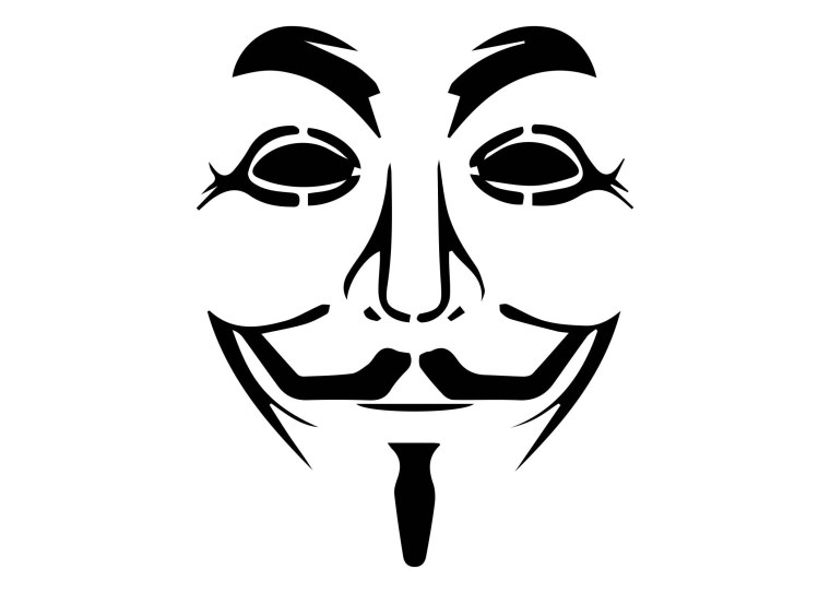 Маска Анонимуса для распечатки