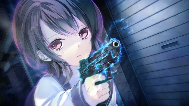 Аниме девушка с пистолетом