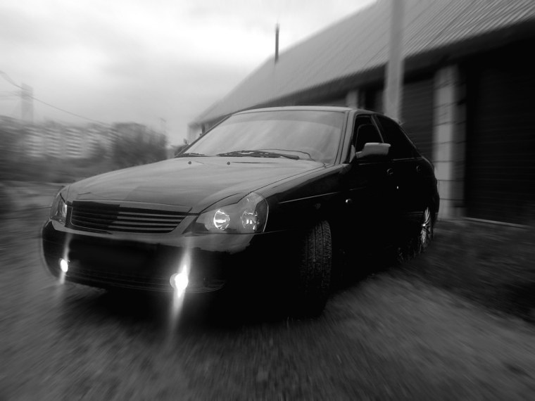 Бандитская Лада Приора хэтчбек