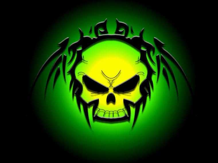 Череп наклейка