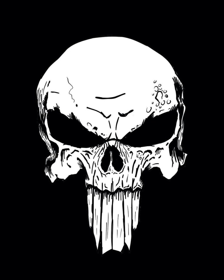 Череп с розой