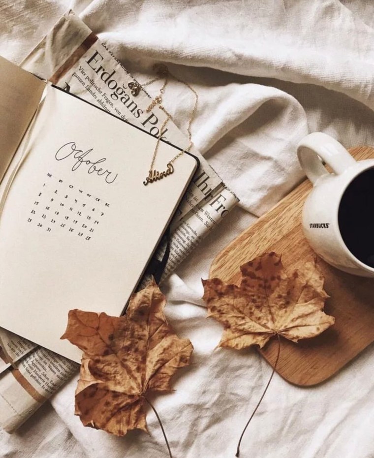 Осень кофе ноутбук