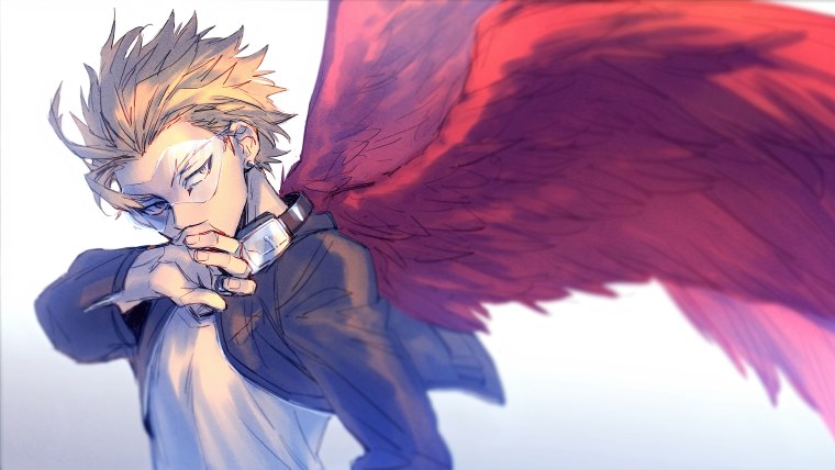 Аниме моя геройская Академия ястреб