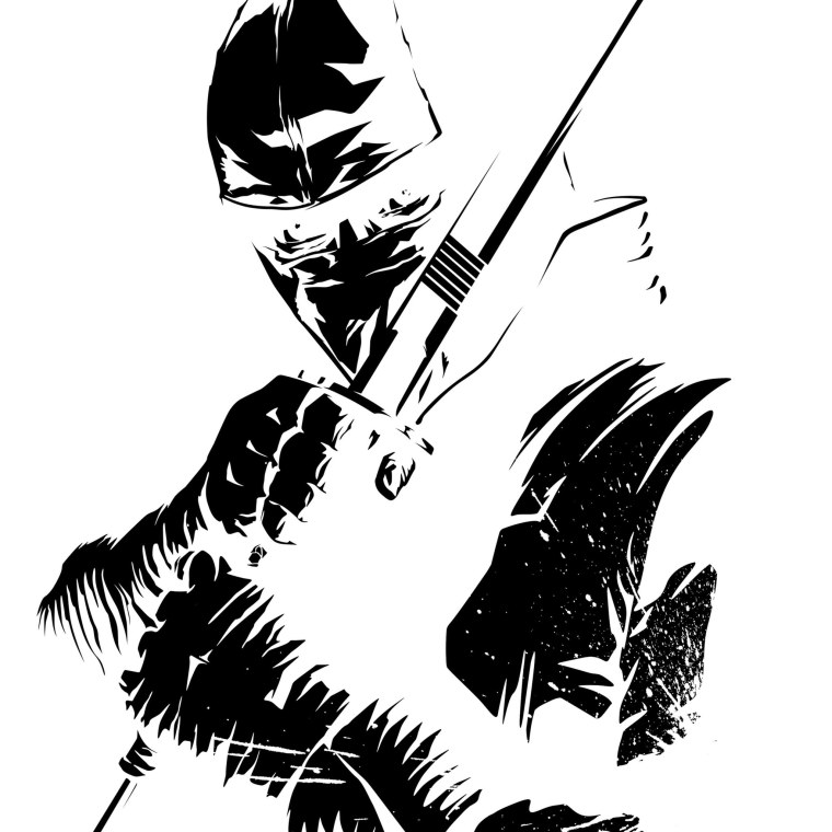 Самурай трафарет