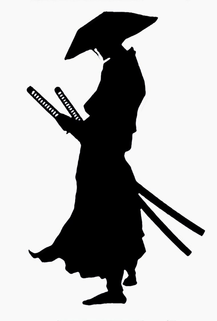 Самурай силуэт