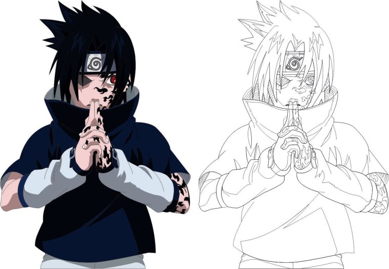 Наруто и Саске рост