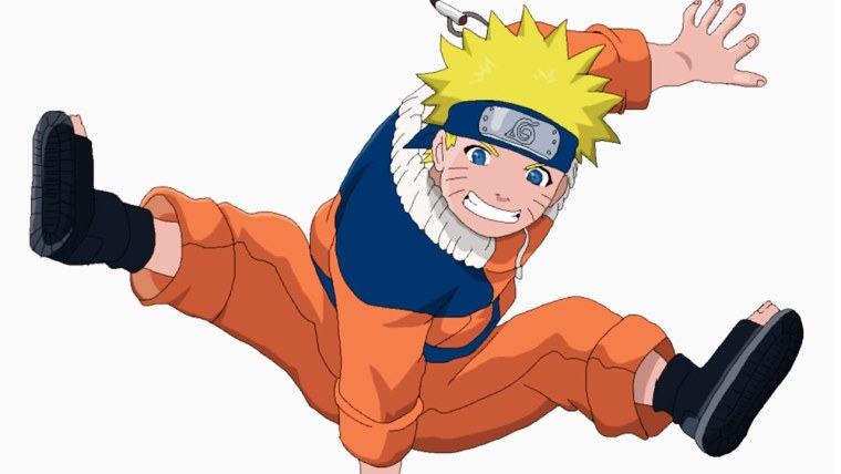 Наруто в прыжке с расенганом