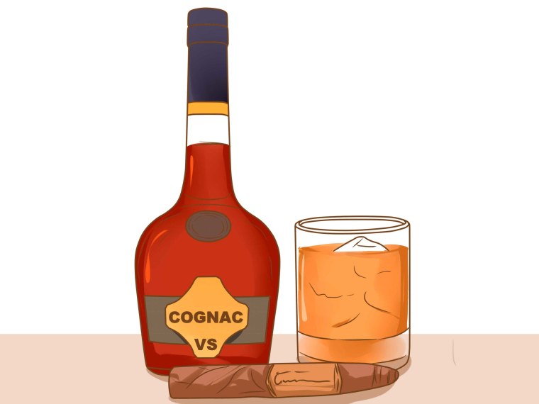 Нарисовать бутылку коньяка