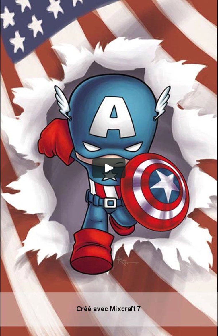 Марвел Капитан Америка Чиби