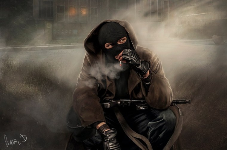 Сталкер 2 бандит арт