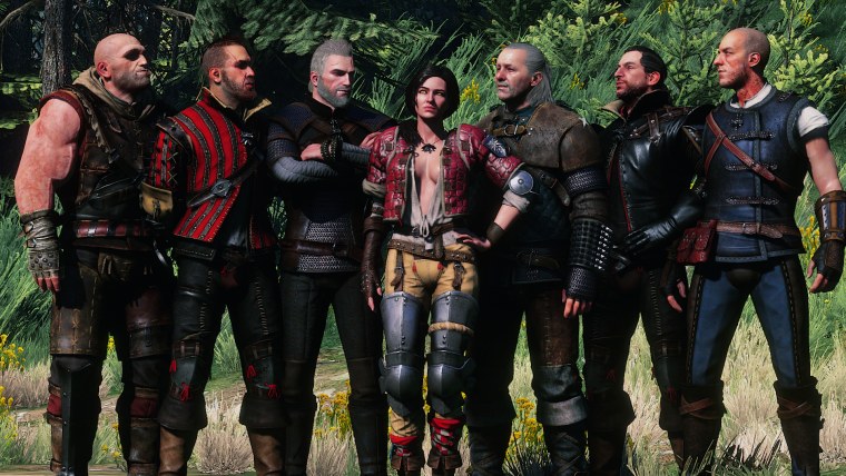 Ведьмак 3 обои Геральт и Цири