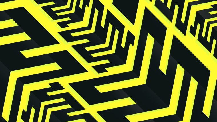 Желто черная абстракция