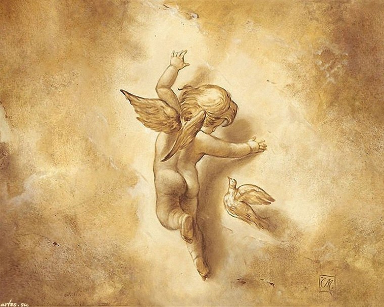 Фон с ангелочками