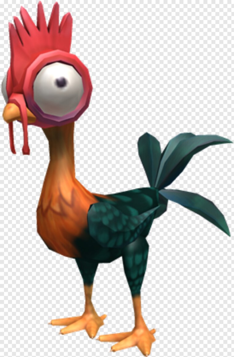 Моана петух на белом фоне