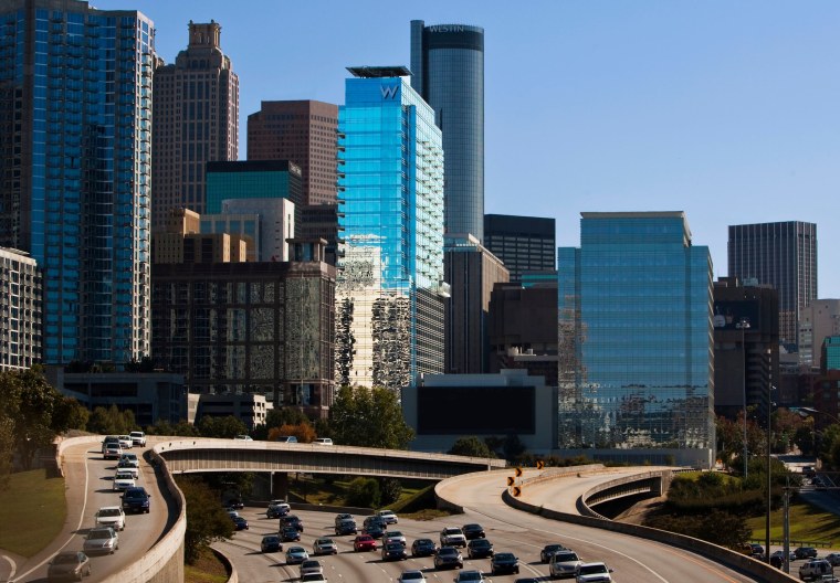 Ночная Атланта США