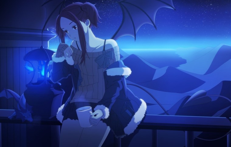 Аниме девушка ночь