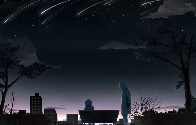 Ночное небо аниме