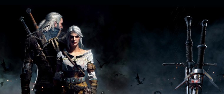 Ведьмак 3 Геральт и Цири 4к