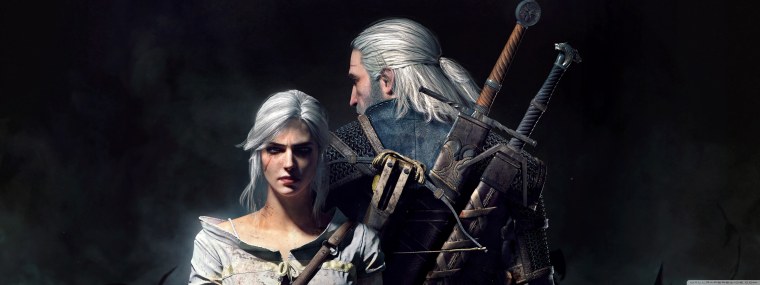 Геральт и Цири 4к