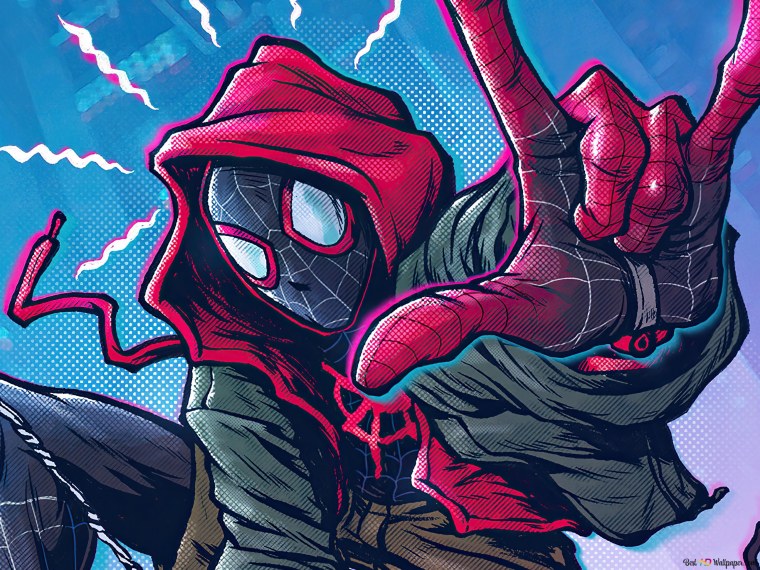 Человек паук Майлз Моралес 4к