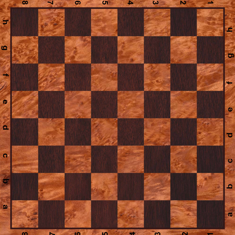 Шахматное поле для печати