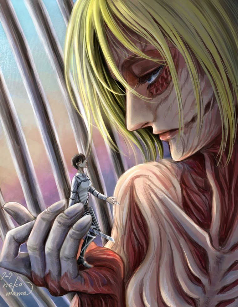 Микаса Аккерман Энни Леонхарт и Хистория Райсс