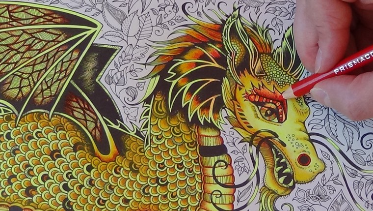 Джоанна Бэсфорд драконы Раскрашенные