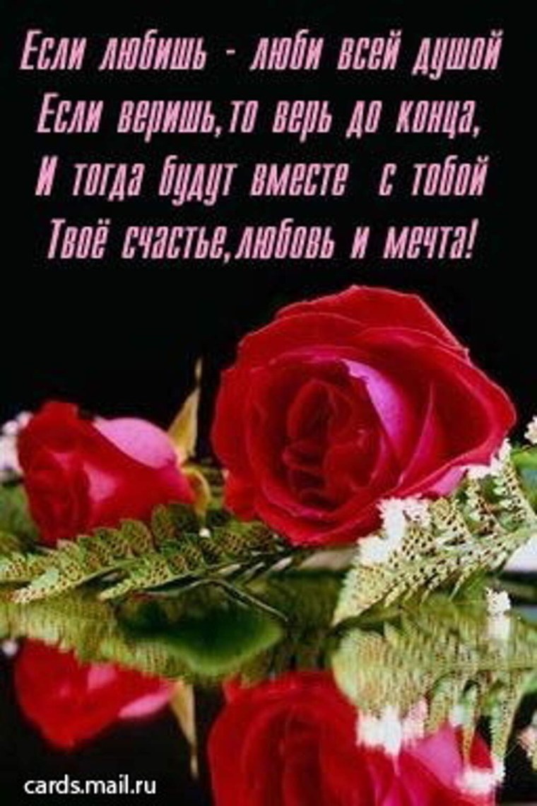 Цветы и стихи для любимой