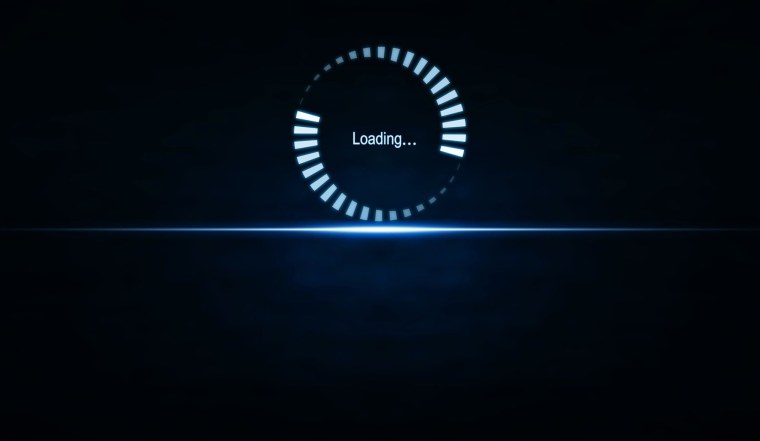 Надпись loading