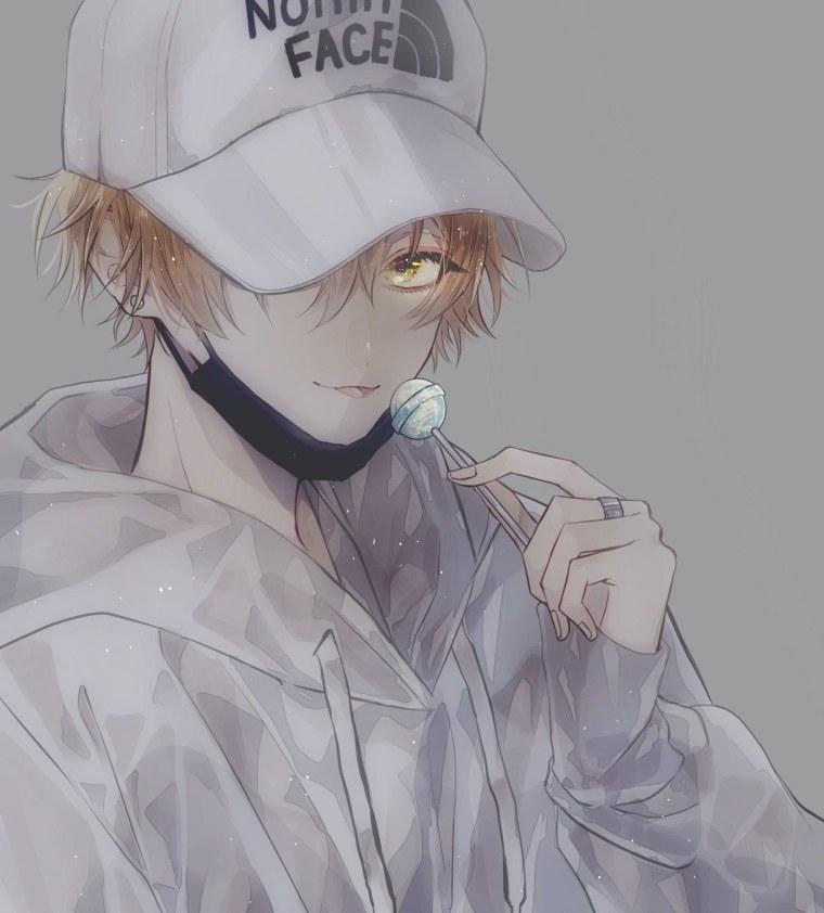 Аниме парень с короной