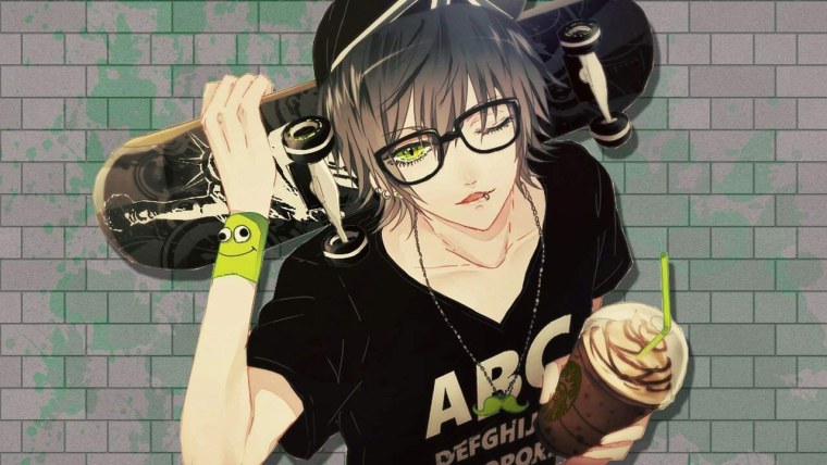 Аниме ареньп с красным и глазами