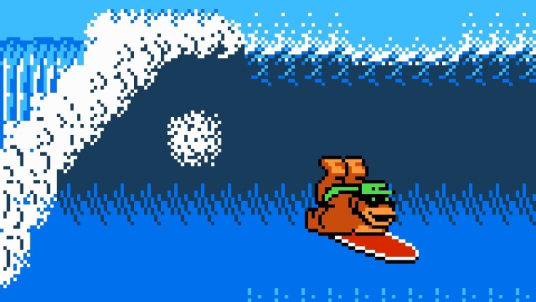 Волна из пикселей